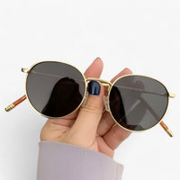 Unisex Designer Sunglasses with Round Lenses – Nova-Black Grey-State of Style