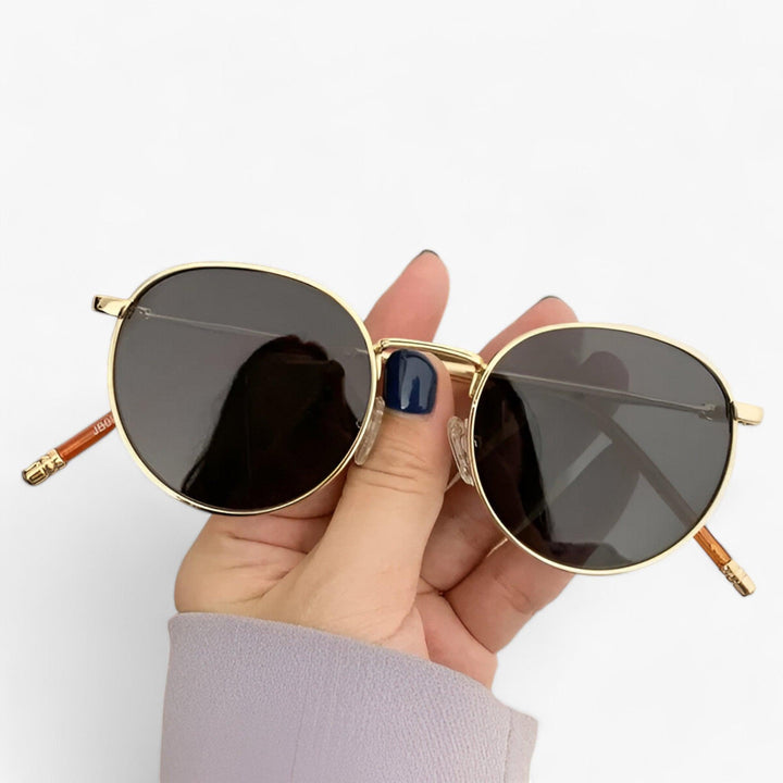 Unisex Designer Sunglasses with Round Lenses – Nova-Black Grey-State of Style