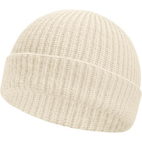 Unisex Knitted Hat with Low Turn-Up – Robin-Beige-State of Style