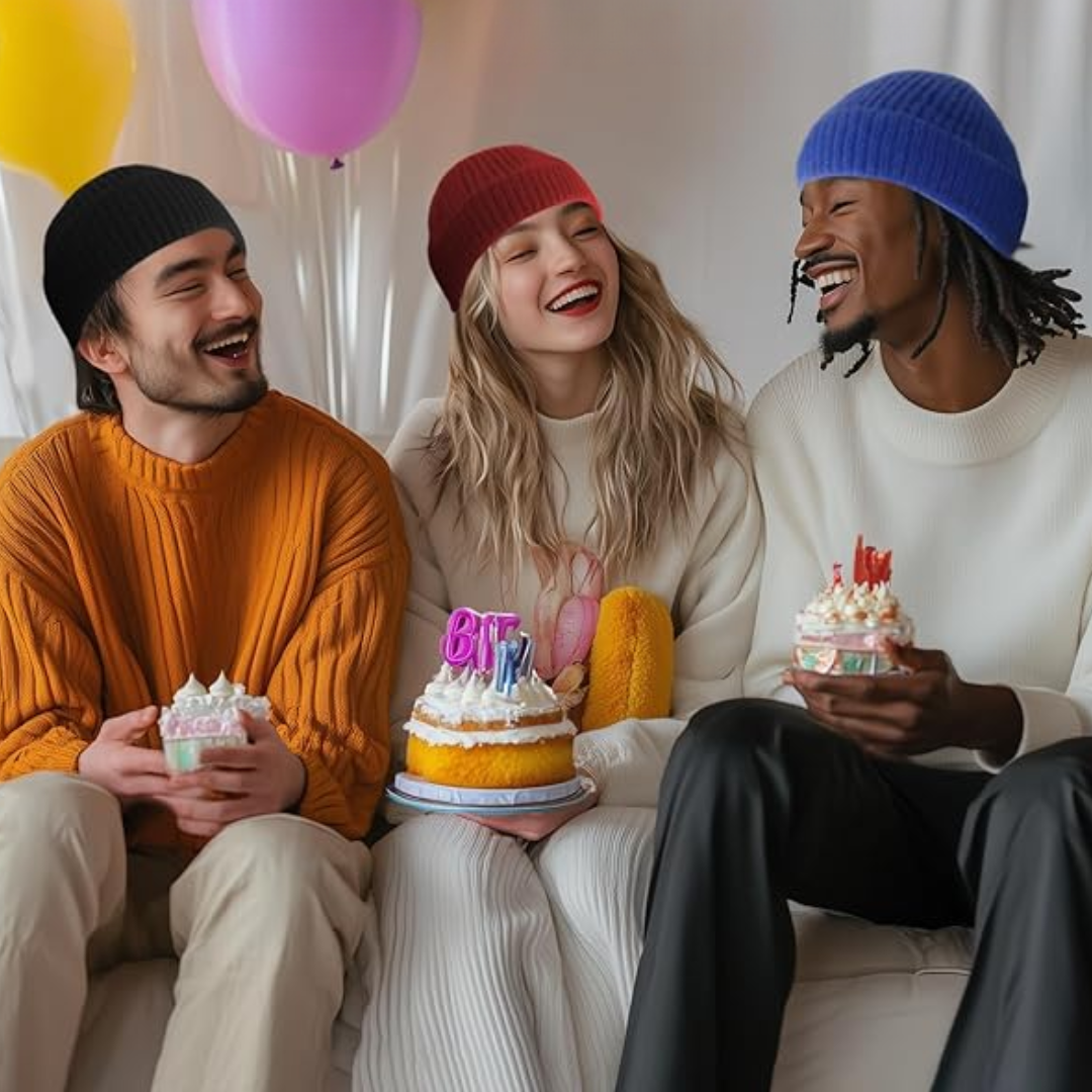 Unisex Knitted Hat with Low Turn-Up – Robin-Black-State of Style