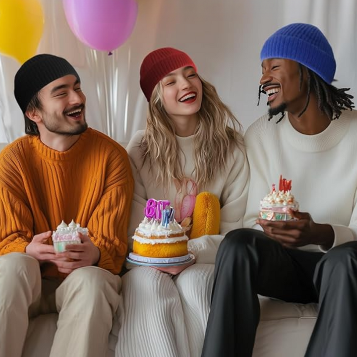 Unisex Knitted Hat with Low Turn-Up – Robin-Black-State of Style