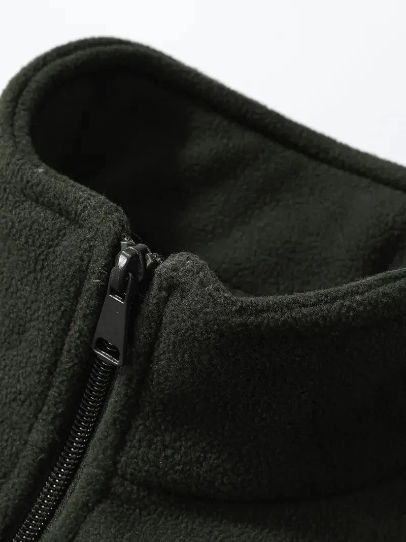 Unisex Lined Fleece Vest - Aspen-Green-M-State of Style