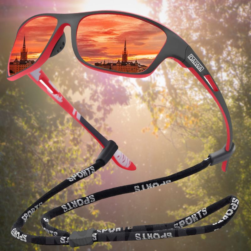 Unisex Outdoor Sunglasses - SolarGuard-Red-State of Style