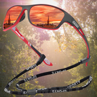 Unisex Outdoor Sunglasses - SolarGuard-Red-State of Style