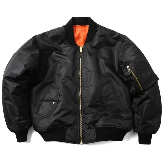 Unisex Premium Bomber Jacket with Zip - Alex-Black-XXS-State of Style