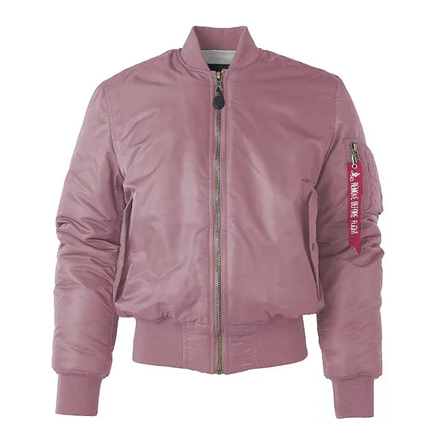 Unisex Premium Bomber Jacket with Zip - Alex-Pink-XXS-State of Style