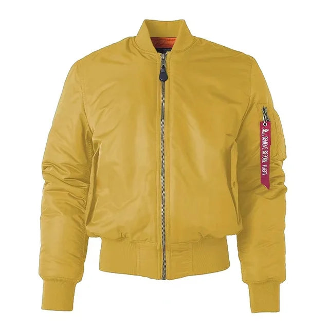 Unisex Premium Bomber Jacket with Zip - Alex-Yellow-XXS-State of Style