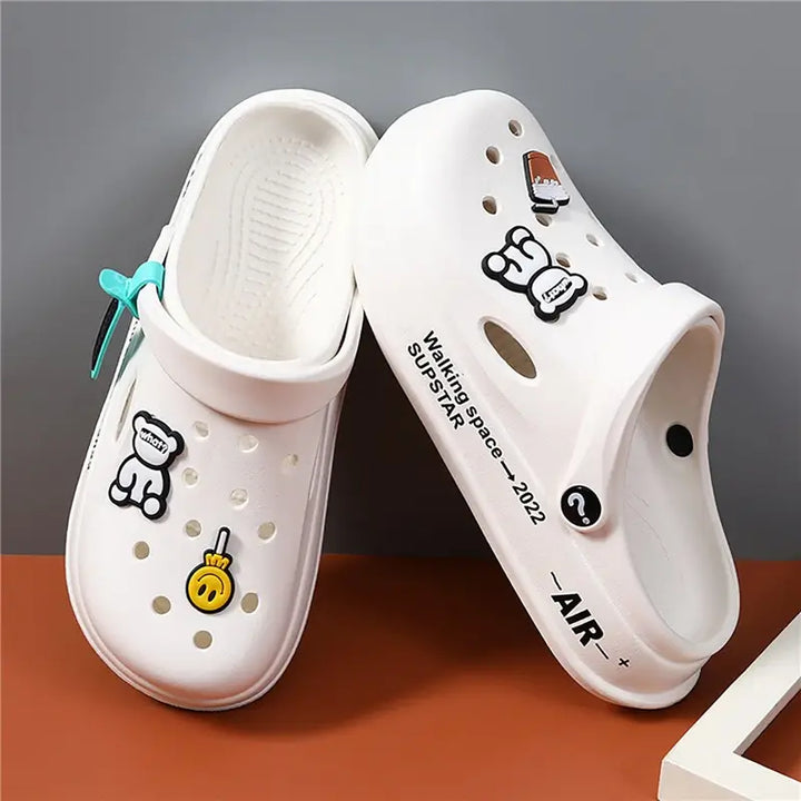 Unisex Summer Clogs – Sanne-White-3.5-4.5-State of Style