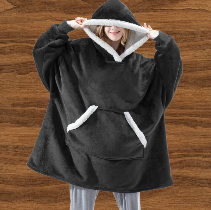Unisex Thermal Fleece Hoodie - Noah-Black-XS-State of Style