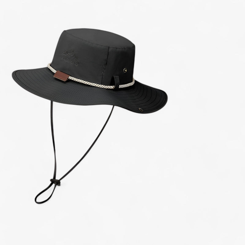 Unisex UV Protection Waterproof Bucket Hat – Johnny-Black-55-60cm-State of Style