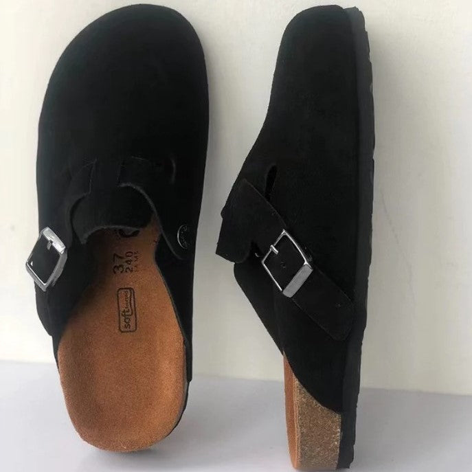 Unisex Vegan Leather Sandals - EliteStep-Black-38-State of Style