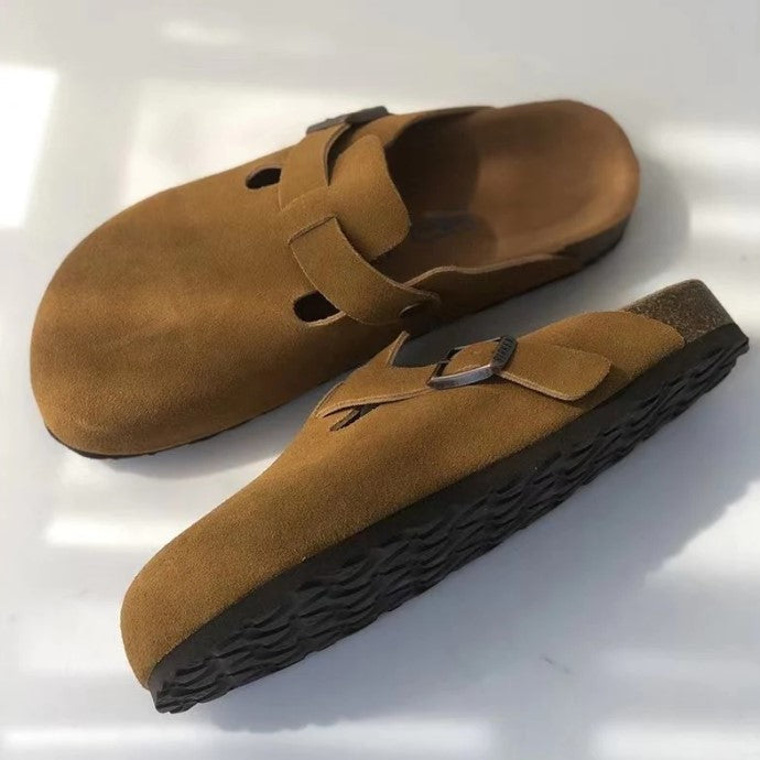 Unisex Vegan Leather Sandals - EliteStep-Brown-38-State of Style