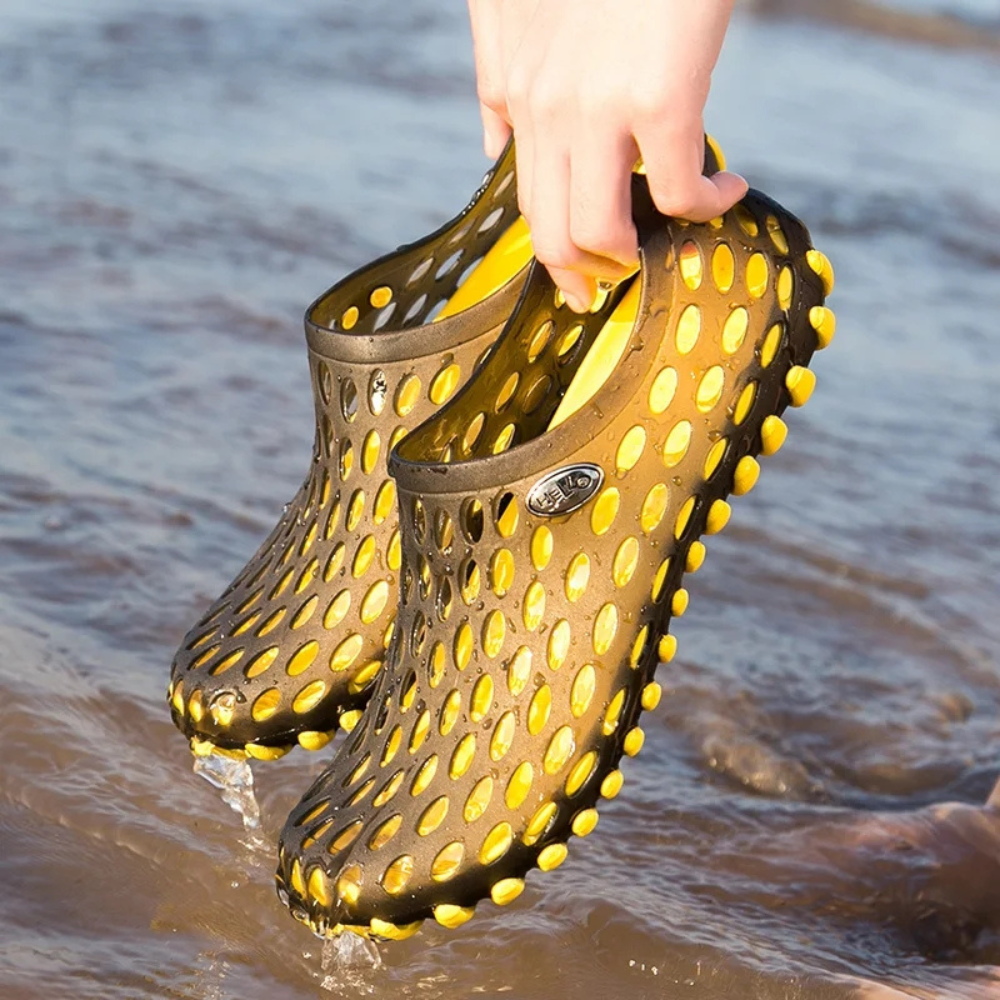 Unisex Water Shoes for Beach and Pool – Finn-3-Yellow-State of Style
