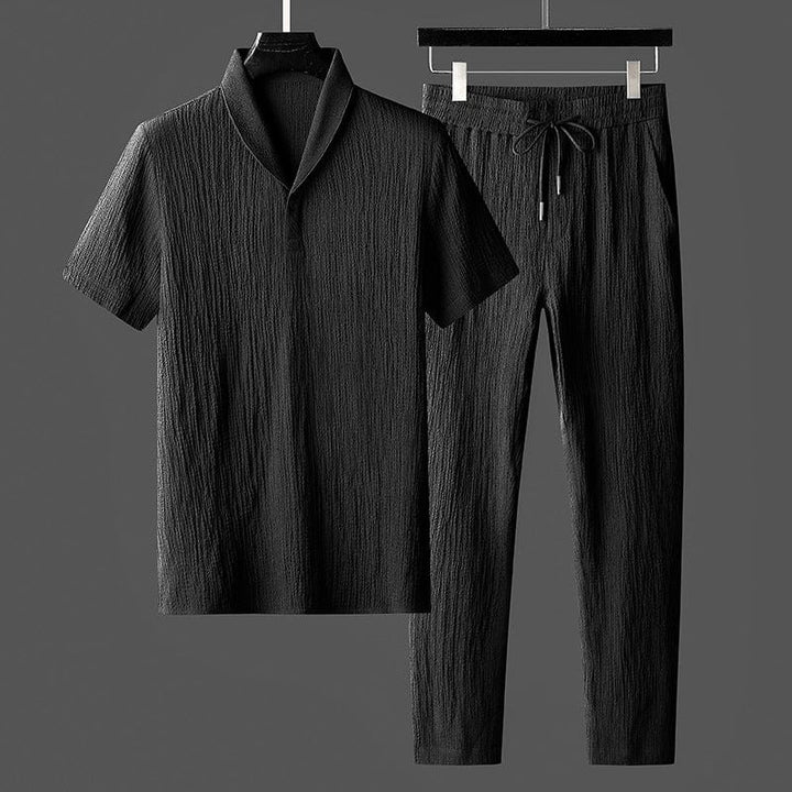 Urban Men's Top and Trouser Set - NovaLounge-Black-XS-State of Style
