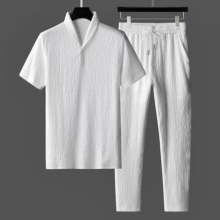 Urban Men's Top and Trouser Set - NovaLounge-White-XS-State of Style