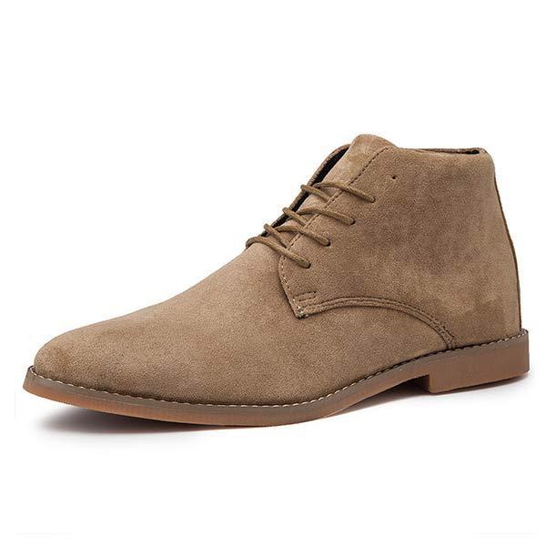 UrbanStride Classic | Stylish Mid-High Men's Lace-Up Shoe-Khaki-5.0-State of Style