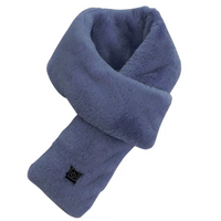 USB-Heated Faux Fur Scarf - ThermaFur-Blue-State of Style