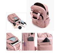 Water-Resistant USB Charging Anti-Theft Backpack – Multi-Compartment Design