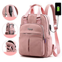 Water-Resistant USB Charging Anti-Theft Backpack – Multi-Compartment Design