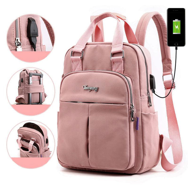 Water-Resistant USB Charging Anti-Theft Backpack – Multi-Compartment Design