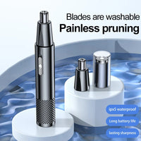 USB Rechargeable Nose Hair Trimmer - TrimPro-Blue-State of Style