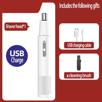 USB Rechargeable Nose Hair Trimmer - TrimPro-White-State of Style