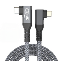USB4 90° Angled Type-C Cable – 40Gbps, 240W Fast Charge & 8K Display (Buy 1, Take 1 FREE)-0.5m-USB4 40G 8K 2L-State of Style