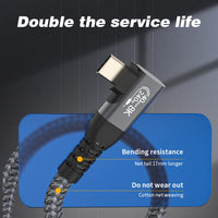 USB4 90° Angled Type-C Cable – 40Gbps, 240W Fast Charge & 8K Display (Buy 1, Take 1 FREE)-0.5m-USB4 40G 8K 2L-State of Style