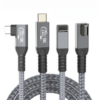 USB4 90° Angled Type-C Cable – 40Gbps, 240W Fast Charge & 8K Display (Buy 1, Take 1 FREE)-0.5m-USB4 40G 8K 2L-State of Style