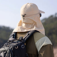 UV protection trucker hat with neck protection for outdoor adventures - SchattenPro-Black-State of Style