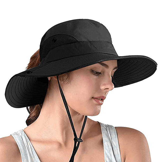 UV summer hat with visor – Foldable bucket hat (Buy 1, get 1 free)-Black-Light pink-State of Style