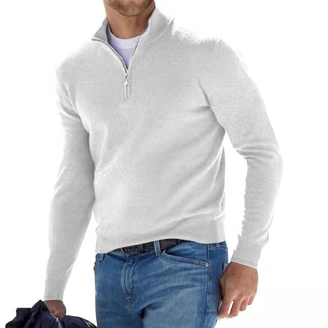 V-Neck Pullover for Men - David-White-S-State of Style