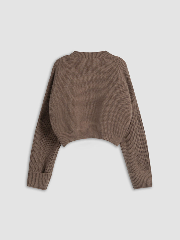 V-Neck Pullover for Women - Mila-Brown-XS-State of Style