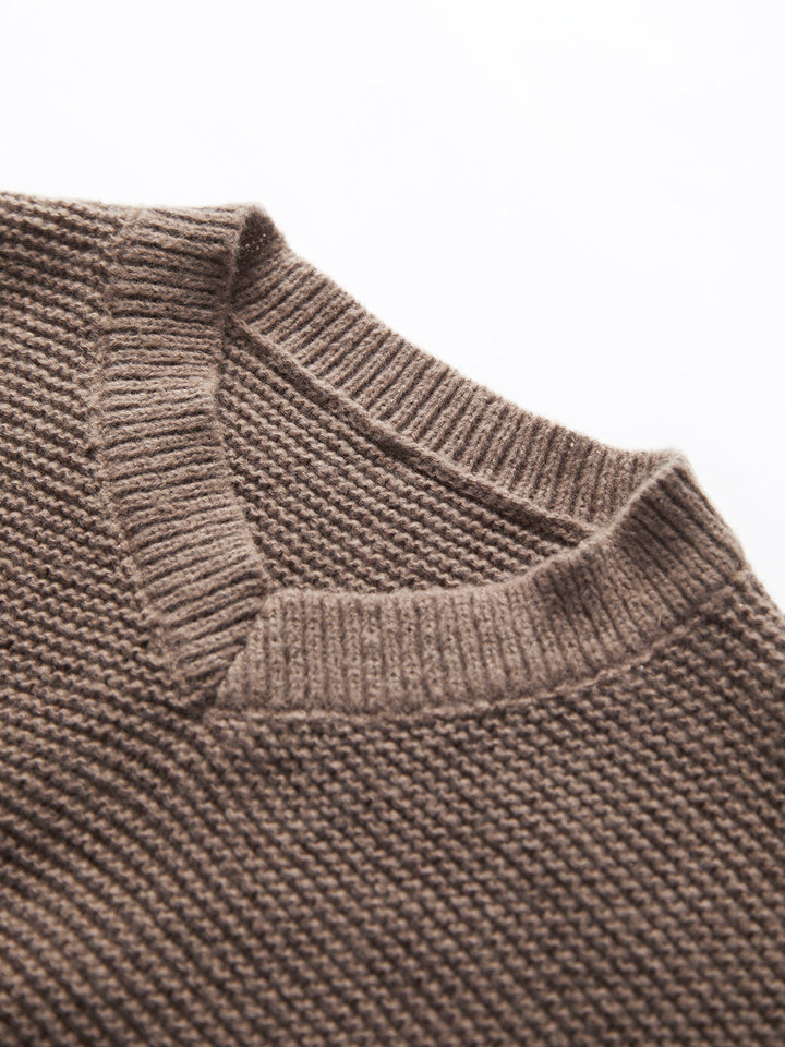 V-Neck Pullover for Women - Mila-Brown-XS-State of Style