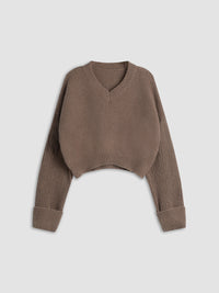V-Neck Pullover for Women - Mila-Brown-XS-State of Style