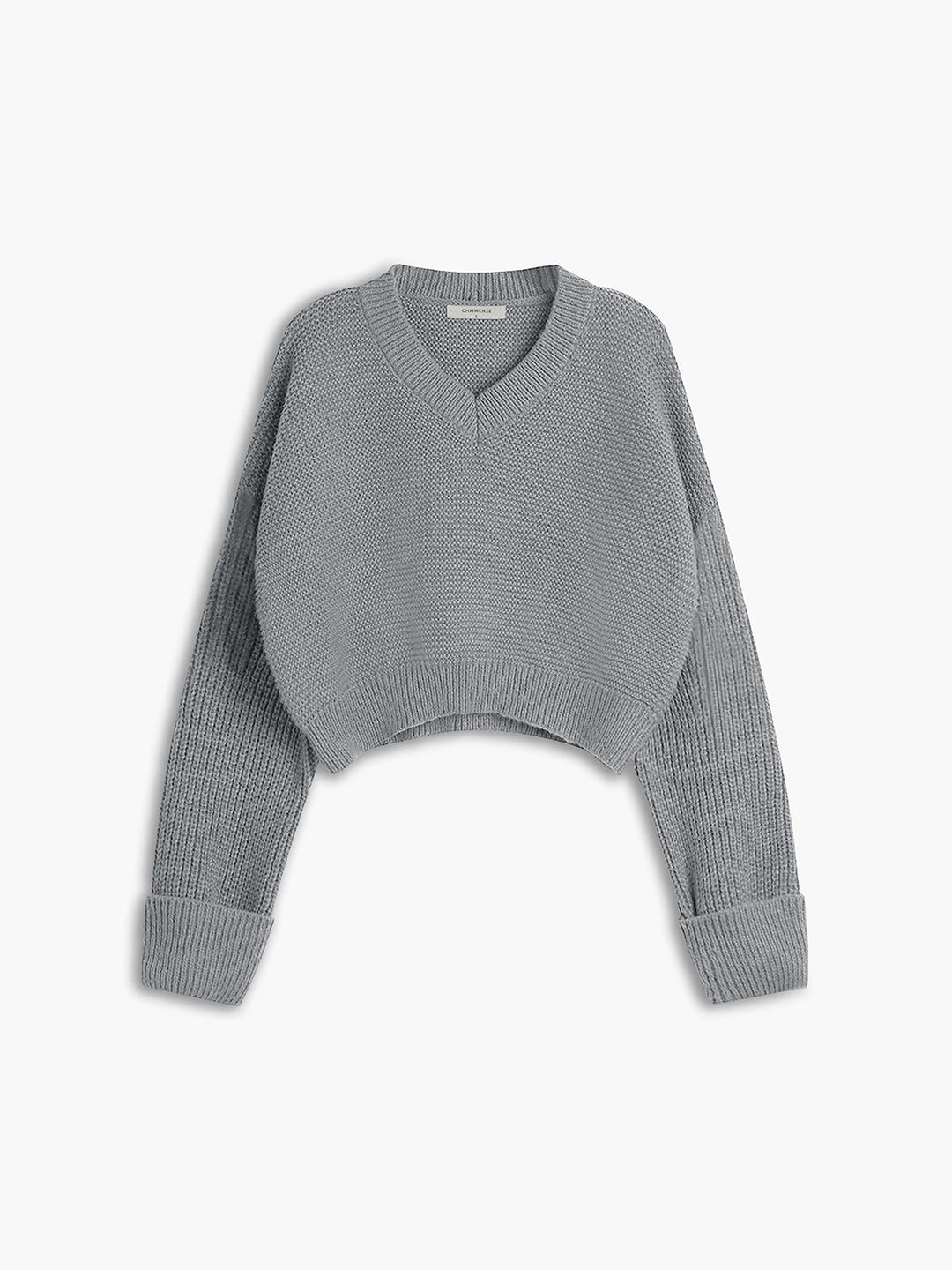 V-Neck Pullover for Women - Mila-Grey-XS-State of Style