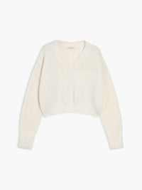 V-Neck Pullover for Women - Mila-White-XS-State of Style
