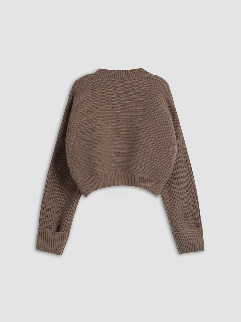 V-Neck Sweater for Women - Mila-Brown-XS-State of Style