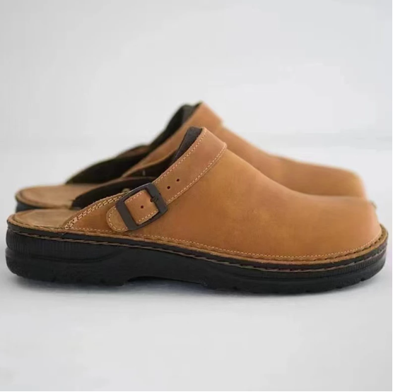 Val Orthopaedic Foot Relief Slippers-Chocolate-6.5-State of Style