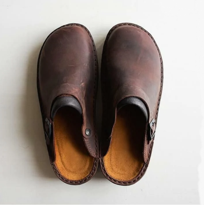 Val Orthopaedic Foot Relief Slippers-Chocolate-6.5-State of Style