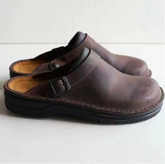 Val Orthopaedic Foot Relief Slippers-Chocolate-6.5-State of Style