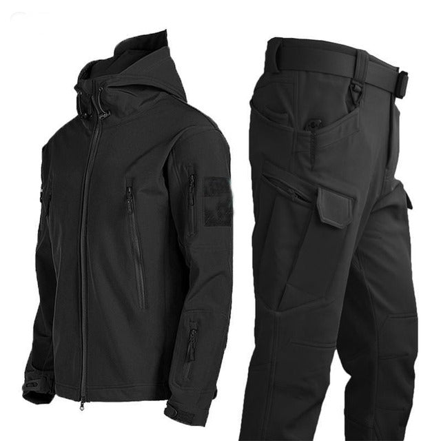 ValorTrek Tactical Men's Outdoor Clothing-Bundle offer! (Jacket + Pants)-Black-S-State of Style