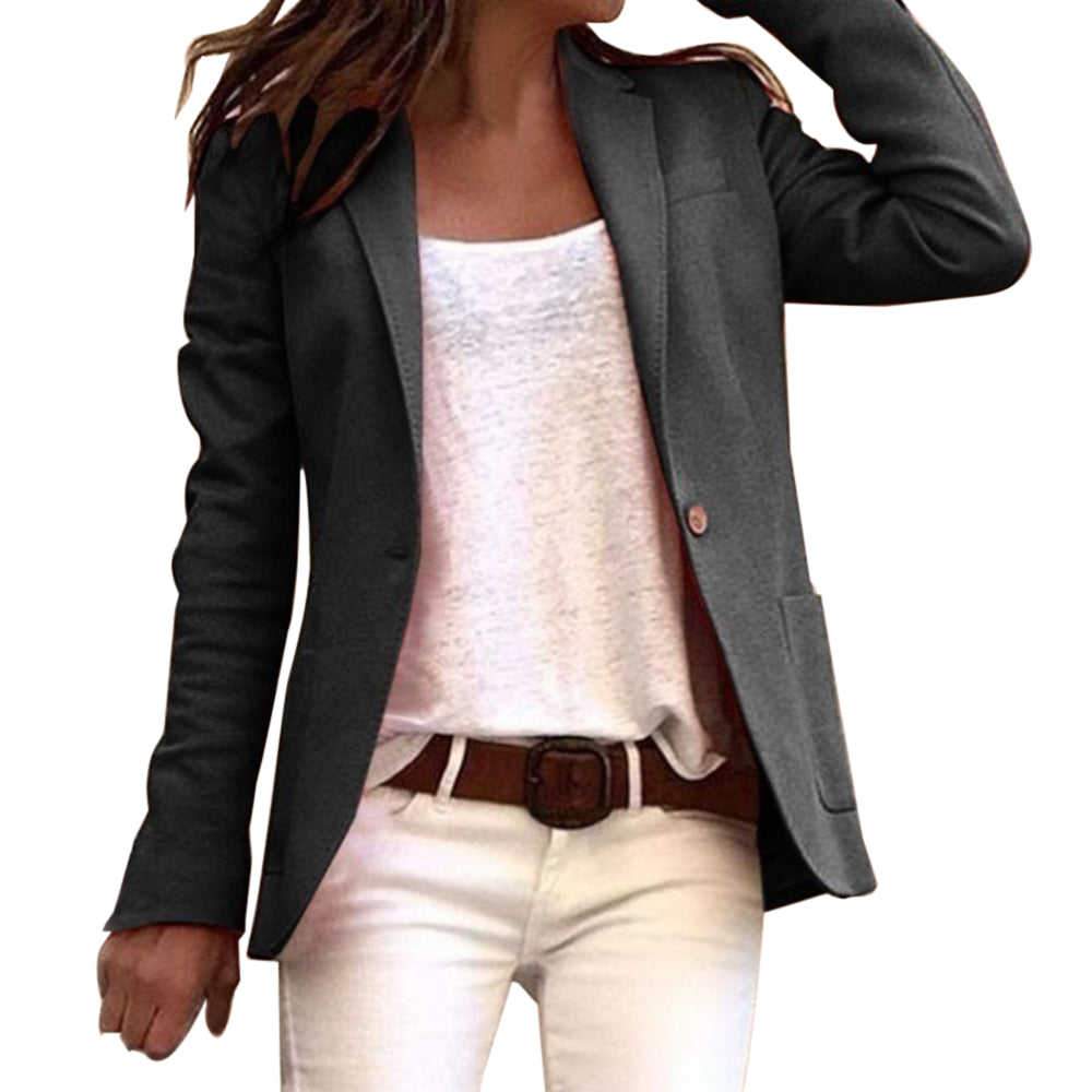 Light women's blazer with lapel collar – Autumn Wonder Maris