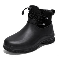 Men's waterproof rain boots with ankle strap & tread sole – Darius