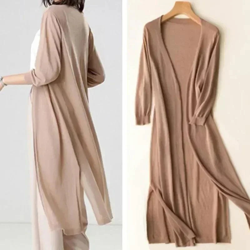 Ladies' long waistcoat, lightweight and versatile – Fernanda
