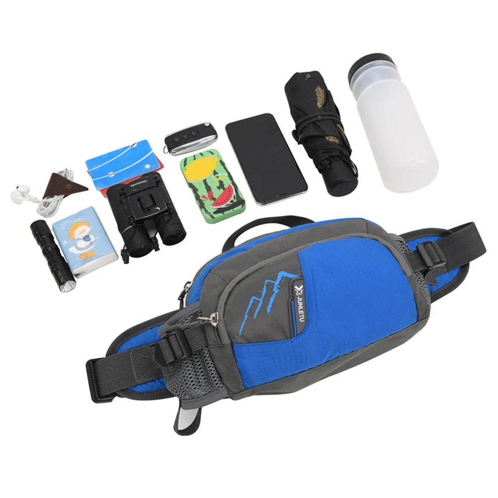 Vega Sports Waist Bag with Bottle Holder-Orange-State of Style