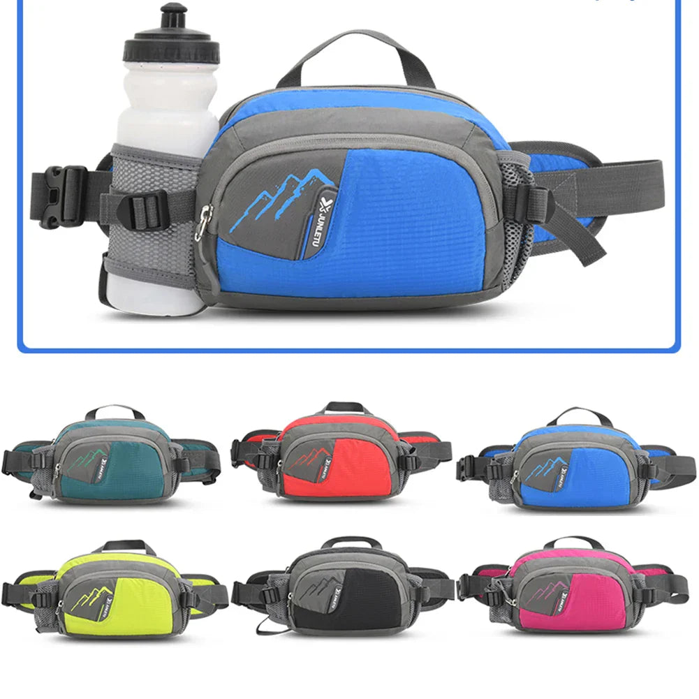Vega Sports Waist Bag with Bottle Holder-Orange-State of Style