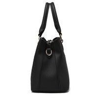Vegan Leather Shoulder Bag - Eliza-Black-State of Style