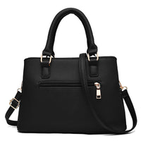 Vegan Leather Shoulder Bag - Eliza-Black-State of Style