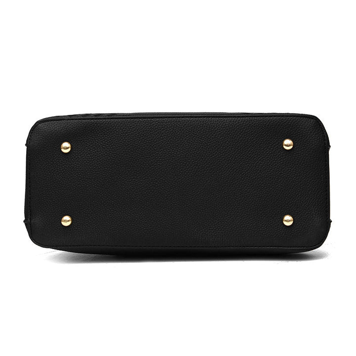 Vegan Leather Shoulder Bag - Eliza-Black-State of Style